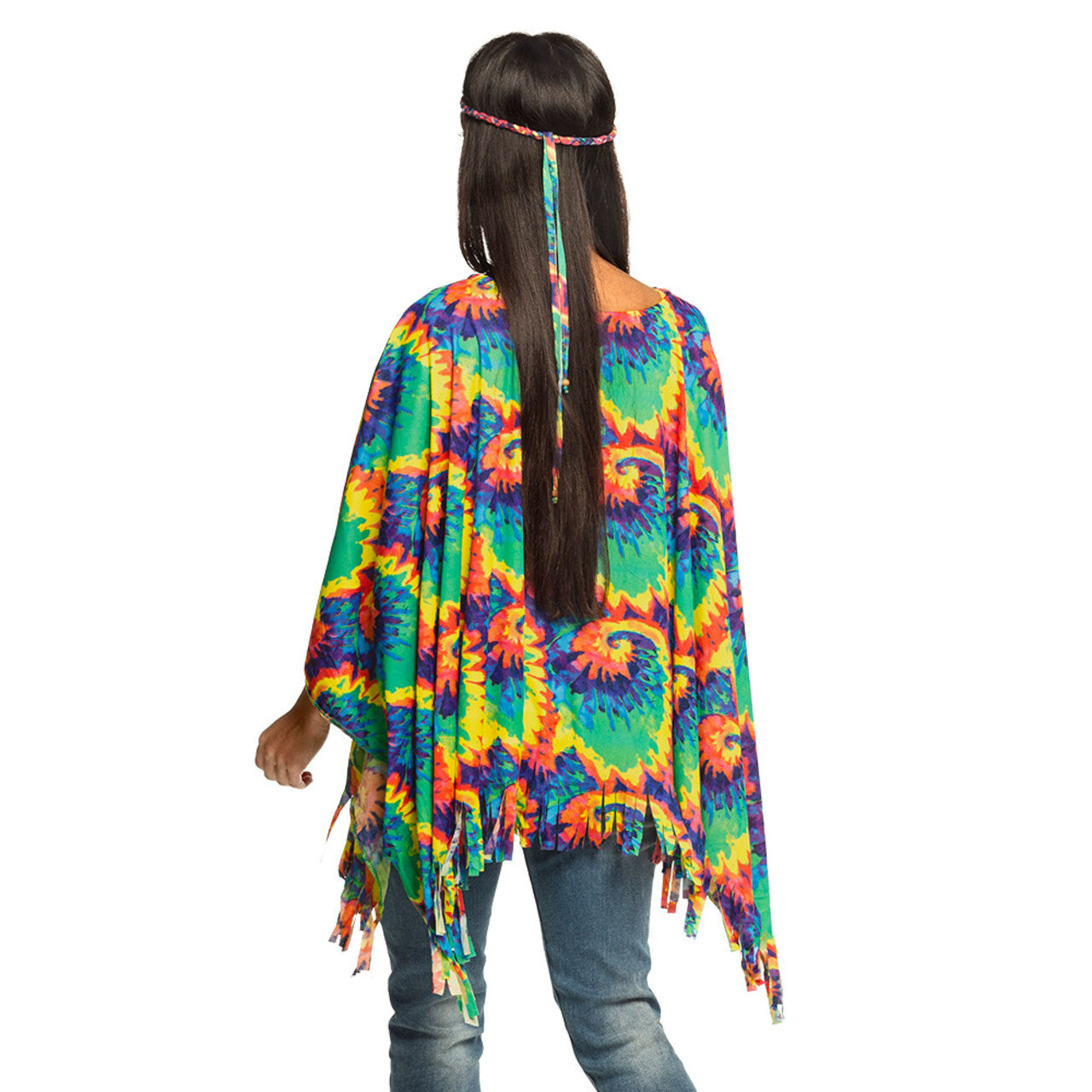 Op deze afbeelding zie je een Kostuums, van het merk Boland. Poncho Psycho Delia Vrouw Kostuum