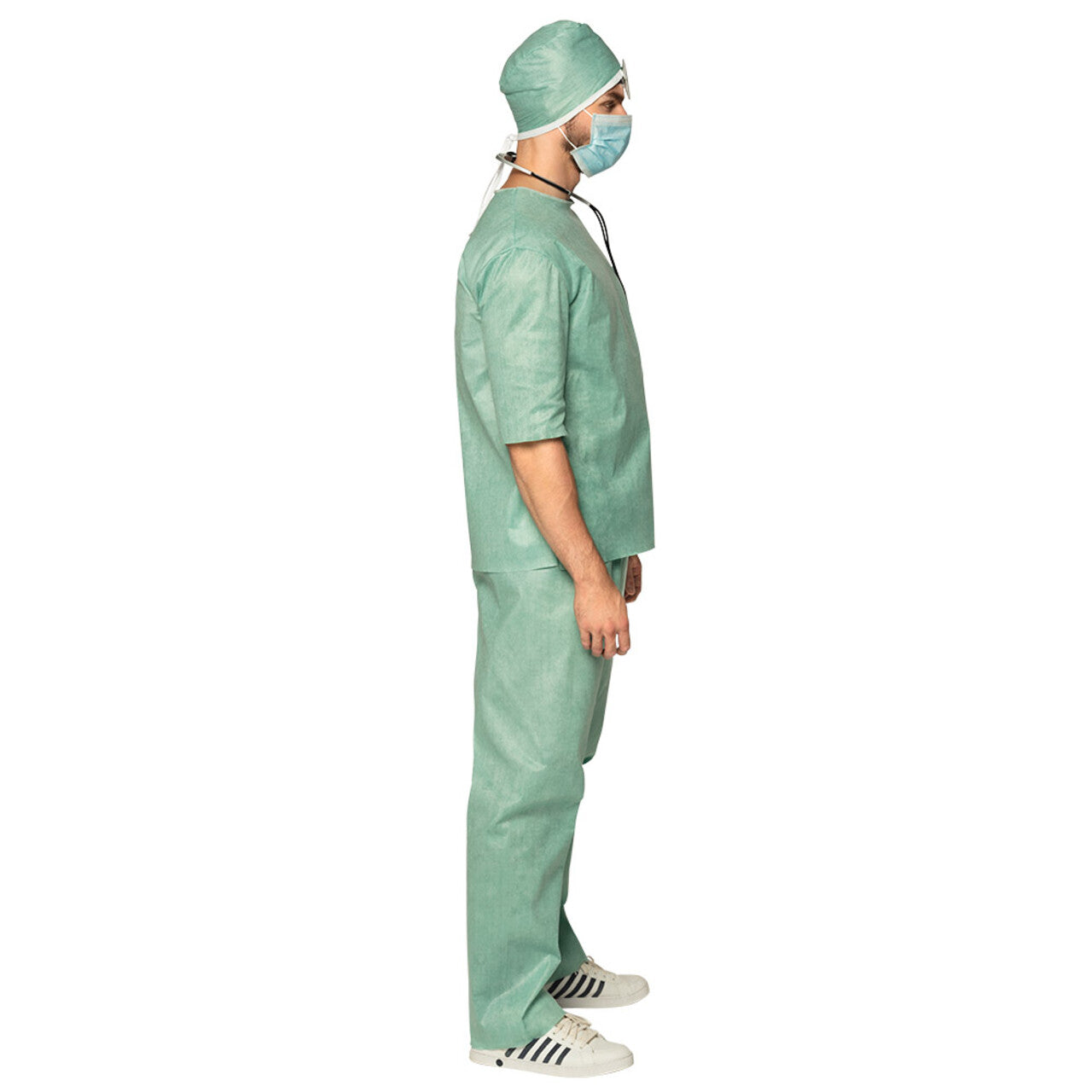 Op deze afbeelding zie je een Kostuums, van het merk Boland. Chirurg Dokter Operatie Wonder Man Kostuum