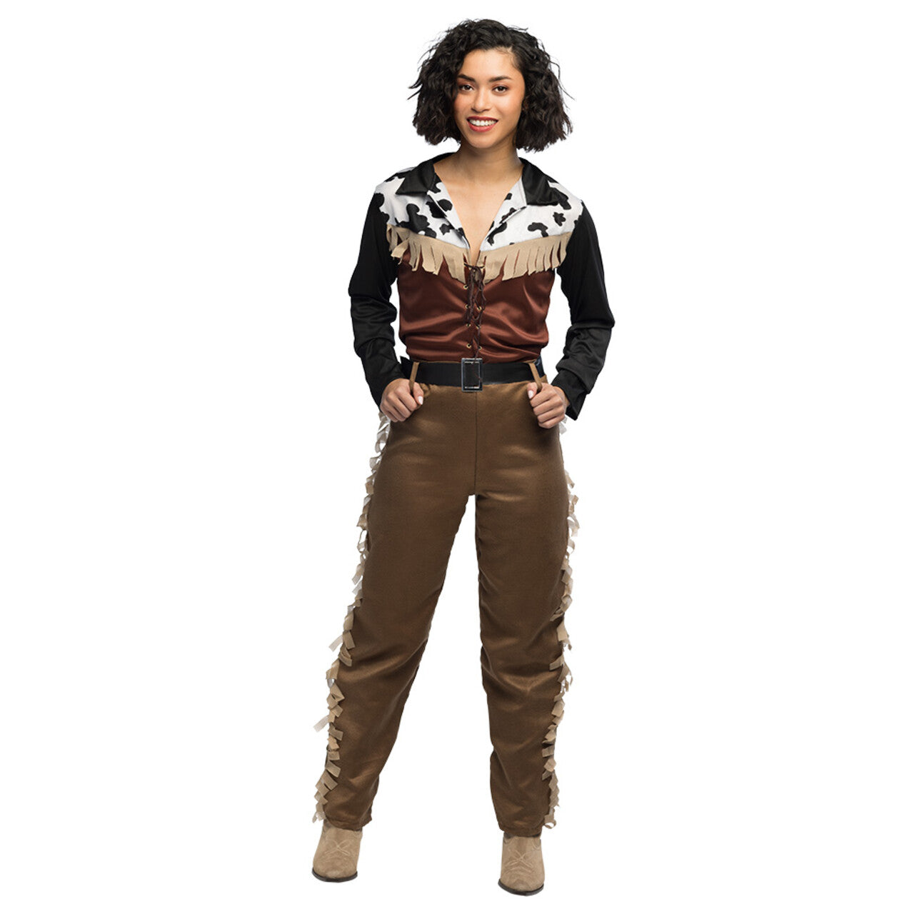 Op deze afbeelding zie je een Kostuums, van het merk Boland. Cowgirl Belle Wild Wild Best Vrouw Kostuum
