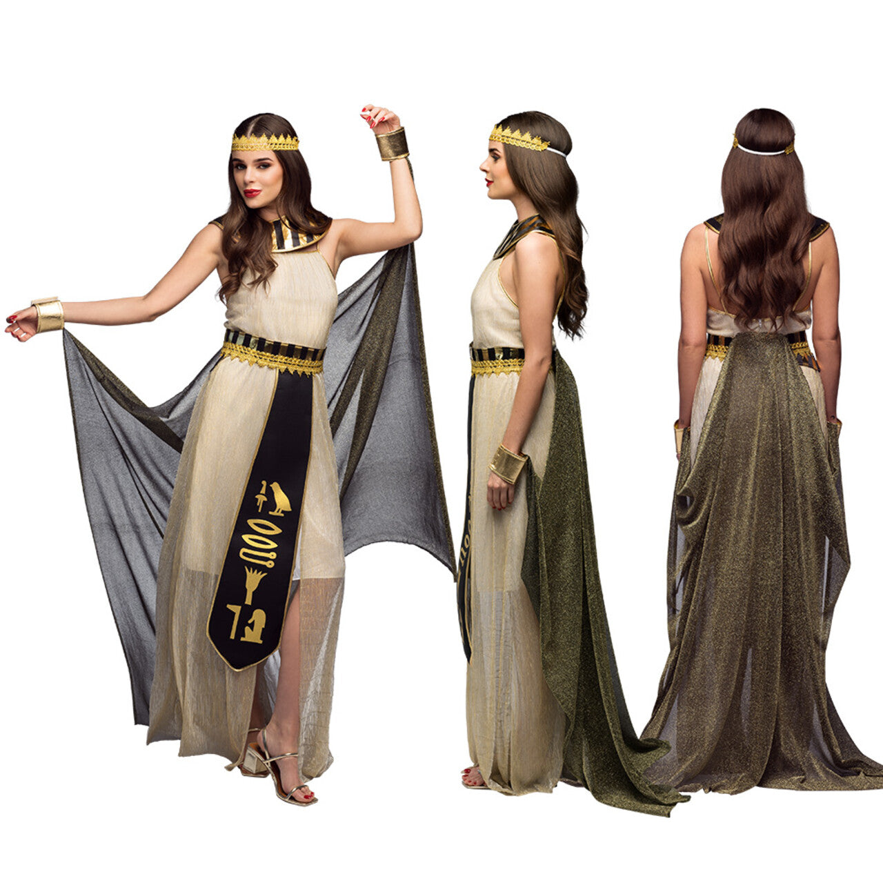 Op deze afbeelding zie je een Kostuums, van het merk Boland. Elegante Egyptische Dame Dalilah Vrouw Kostuum