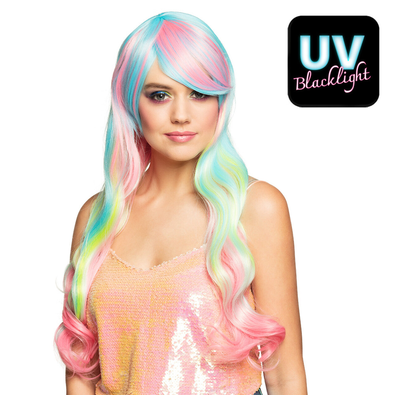 Op deze afbeelding zie je een Accessoires, van het merk Boland. Pruik Ocean Princess
