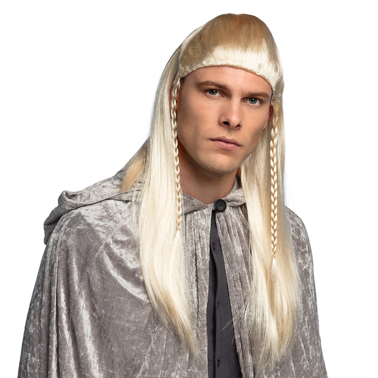 Op deze afbeelding zie je een Accessoires, van het merk Boland. Pruik Elf Lucolas Blond