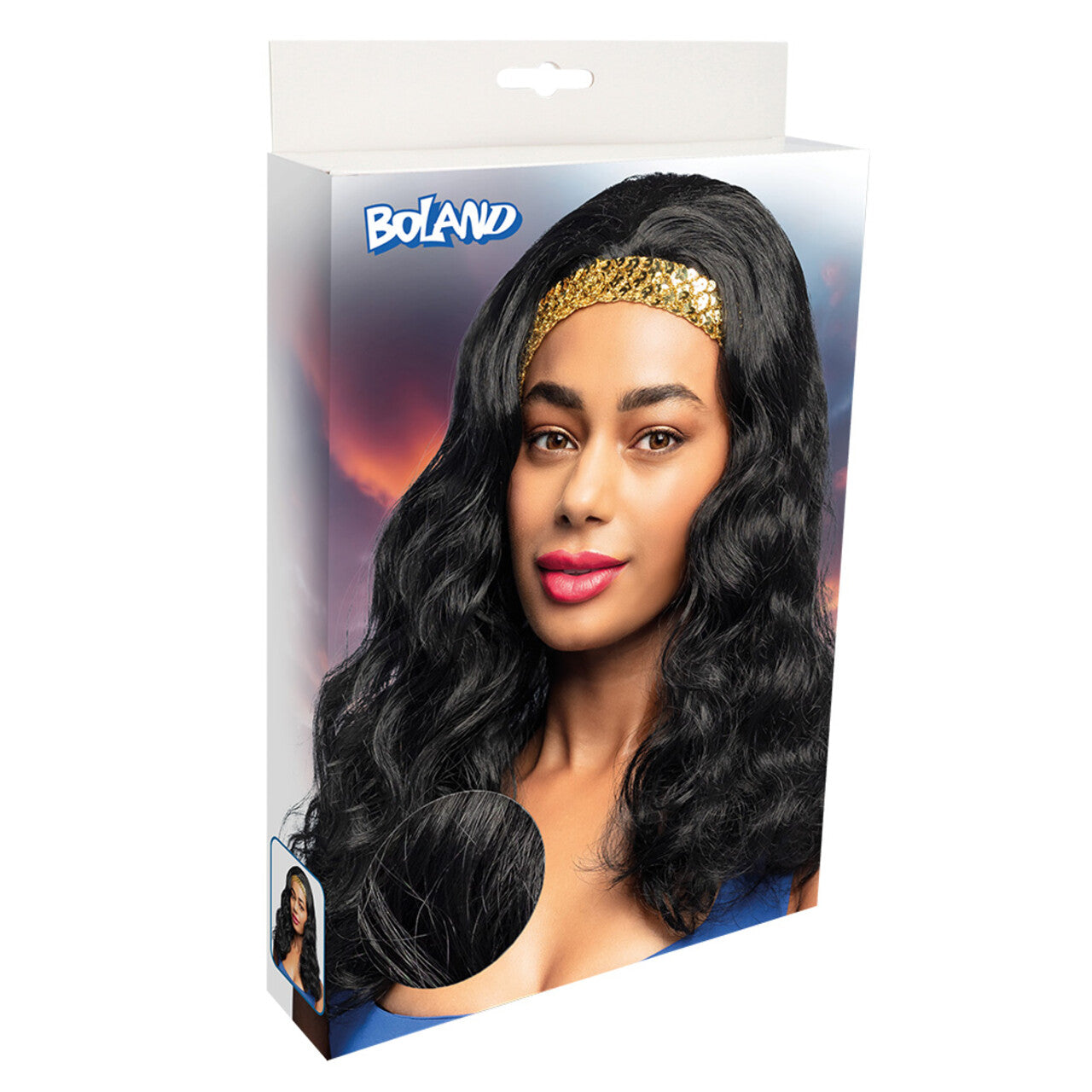 Op deze afbeelding zie je een Accessoires, van het merk Boland. Pruik Super Powervrouw