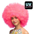Candy Neonrosa Perücke Uv Schwarzlicht