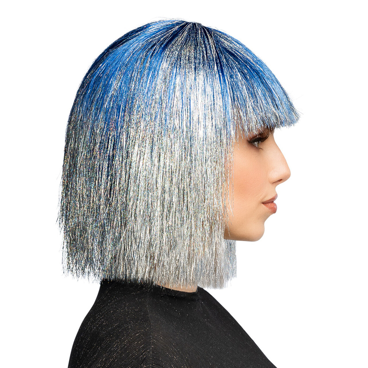 Op deze afbeelding zie je een Accessoires, van het merk Boland. Pruik Intergalactic Blauw / Zilver