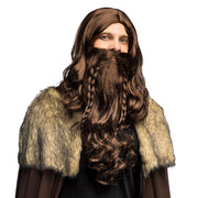 Op deze afbeelding zie je een Accessoires, van het merk Boland. Viking Warrior Pruik Met Baard