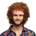Hippie Perücke Lockenpracht Braun