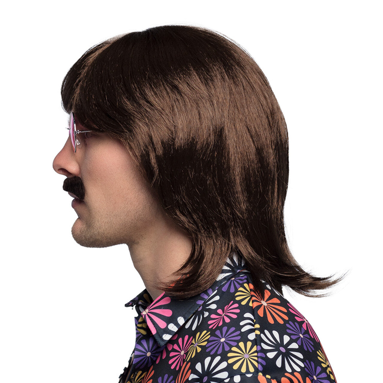 Op deze afbeelding zie je een Accessoires, van het merk Boland. Pruik Seventies Gary Met Snor