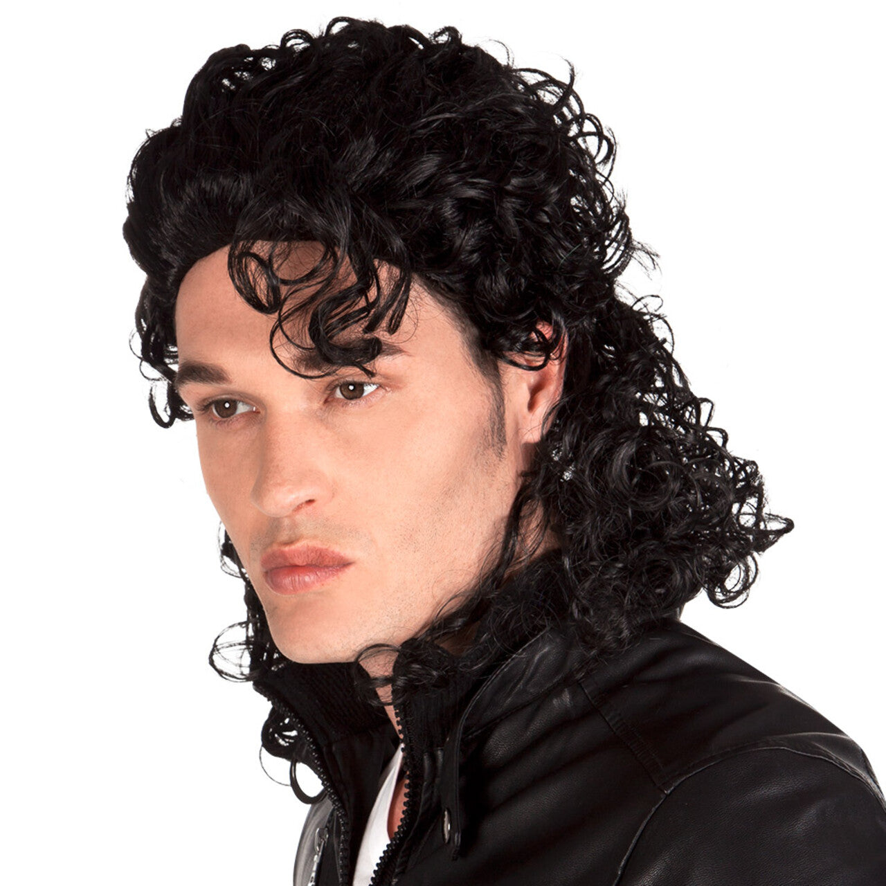 Op deze afbeelding zie je een Accessoires, van het merk Boland. Pruik Popstar King Of Pop