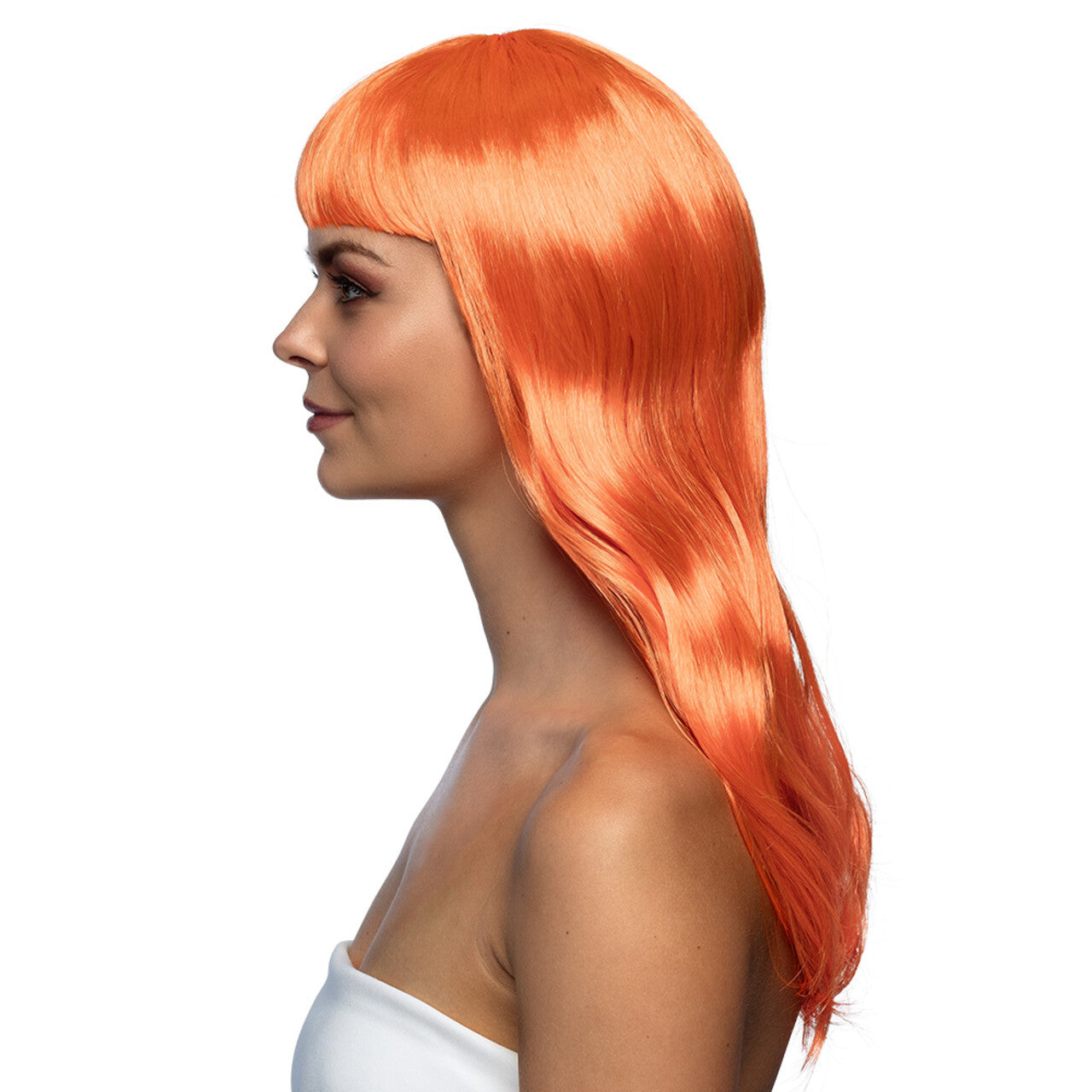 Op deze afbeelding zie je een Accessoires, van het merk Boland. Pruik Chique Lieke Oranje Uv