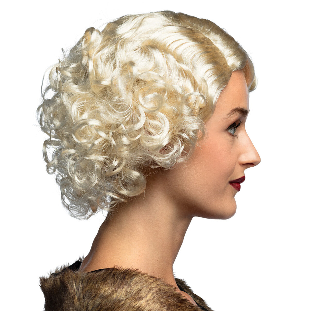 Op deze afbeelding zie je een Accessoires, van het merk Boland. Pruik Jaren 20 Helen Highblond