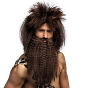 Op deze afbeelding zie je een Accessoires, van het merk Boland. Pruik Holbewoner Rocky Roesthaar Met Baard
