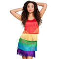 Shake-It-Off Regenbogenkleid Damen