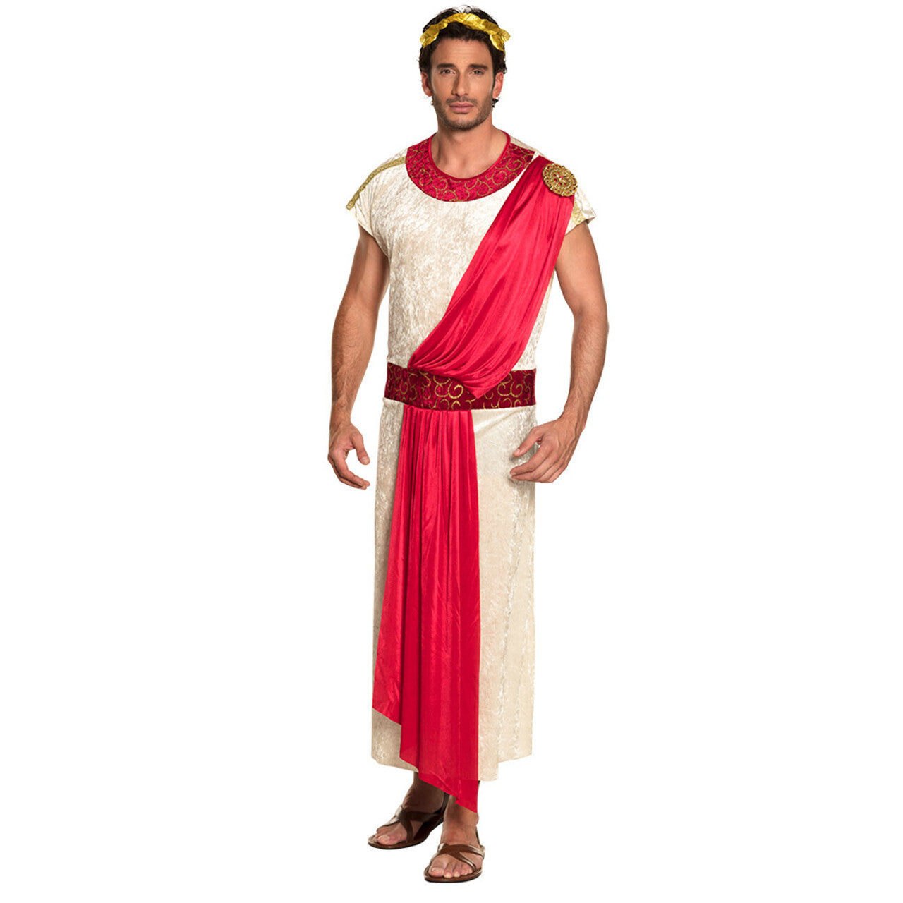 Op deze afbeelding zie je een Kostuums, van het merk Boland. Romeinse Keizer Nero Man Kostuum
