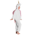Erwachsenenkostüm Einhorn Plüsch Weiss Unisex Kostüm