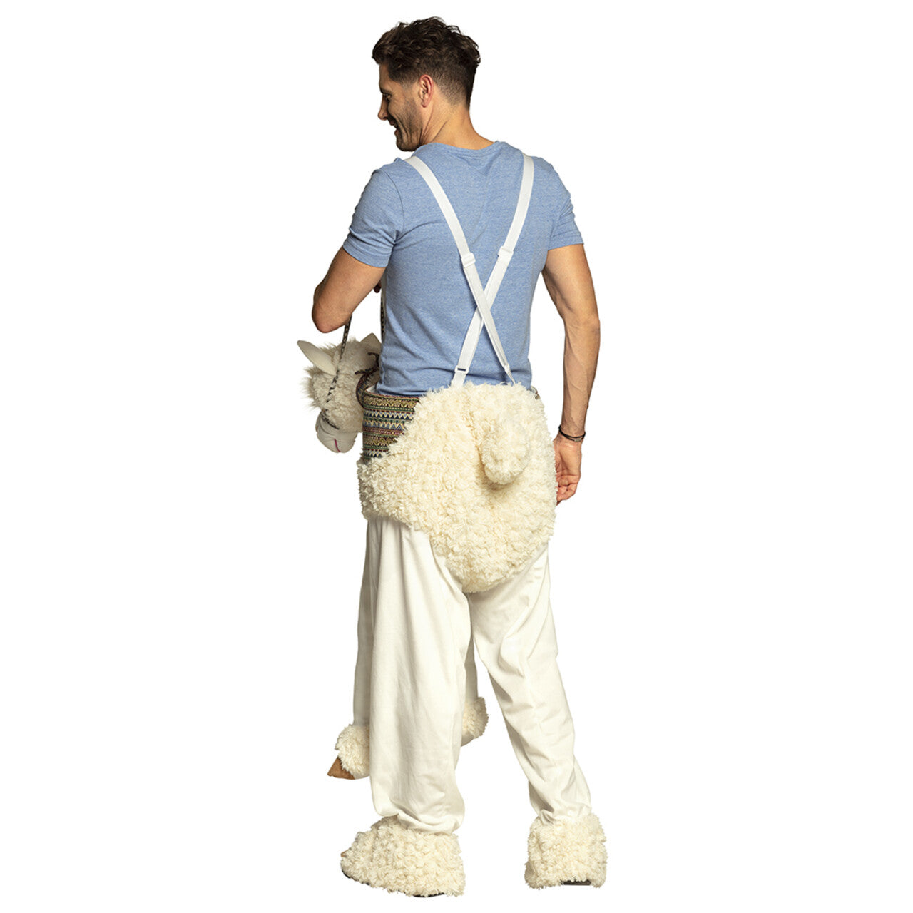 Op deze afbeelding zie je een Kostuums, van het merk Boland. Op De Rug Van Een Alpaca Kostuum