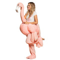 Auf Dem Rücken Eines Zuckersüßen Flamingos Unisex Kostüm