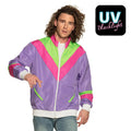 Retro Trainingsjacke Lila Herren