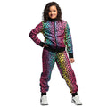 Trainingsanzug Regenbogen-Leopard Kind Kostüm für Kinder