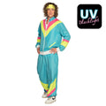 Retro Dude Jogginganzug Neon Herrenkostüm
