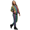 Regenbogen-Leoparden Trainingsanzug Damenkostüm