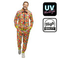 90er Fresh Prince Neon Trainingsanzug Herrenkostüm