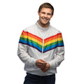 Retro Regenbogen Trainingsjacke Herren
