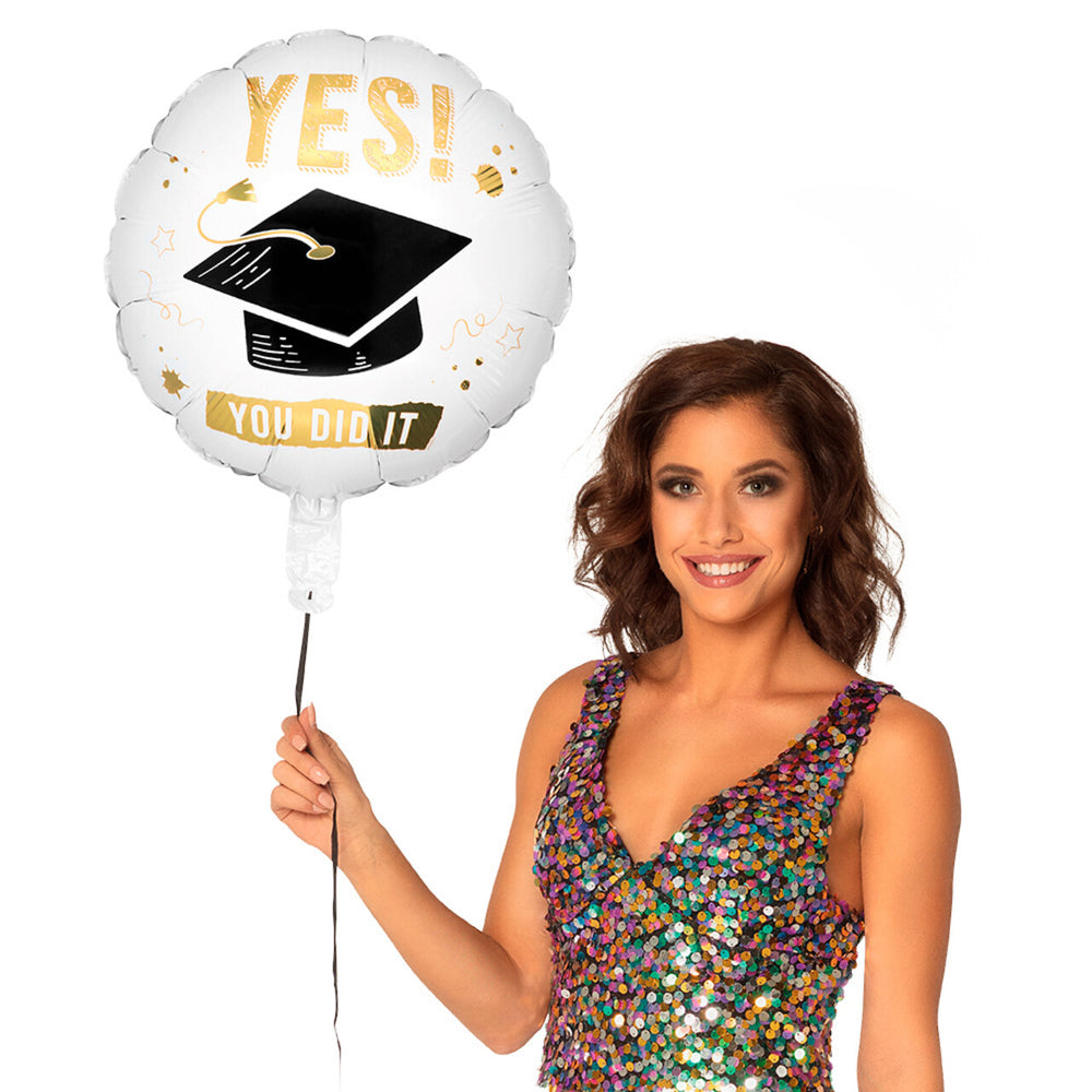 Op deze afbeelding zie je een Decoratie, van het merk Boland. Folieballon Geslaagd Yes! You Did It