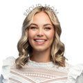 Metallisches Silbernes Bling-Bling-Diadem Stolze Mama