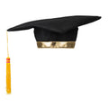 Absolventenhut Mit Goldenem Rand