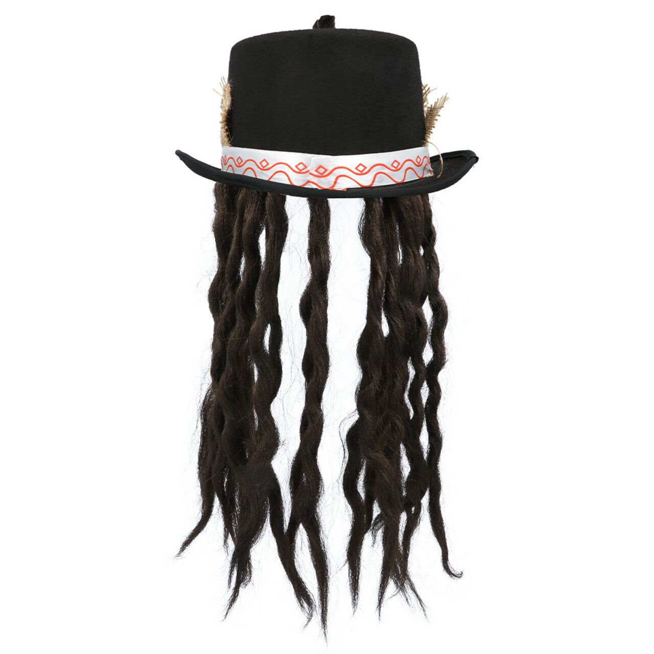 Op deze afbeelding zie je een Accessoires, van het merk Boland. Dark Voodoo Hoed Met Haar