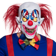 Op deze afbeelding zie je een Accessoires, van het merk Boland. Latex Hoofdmasker USA Creepy Clown