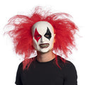 Latex-Kopfmaske Gruseliger Clown Mit Haar