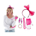 80er Jahre Neon Popstar Accessoire-Set
