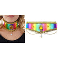 Verrückter Karneval Regenbogen-Choker
