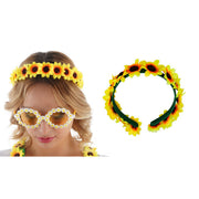 Op deze afbeelding zie je een Accessoires, van het merk Chaks. Zonnebloem Haarband Powerflower