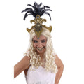 Stirnband Sommerkarneval Gold Mit Federn