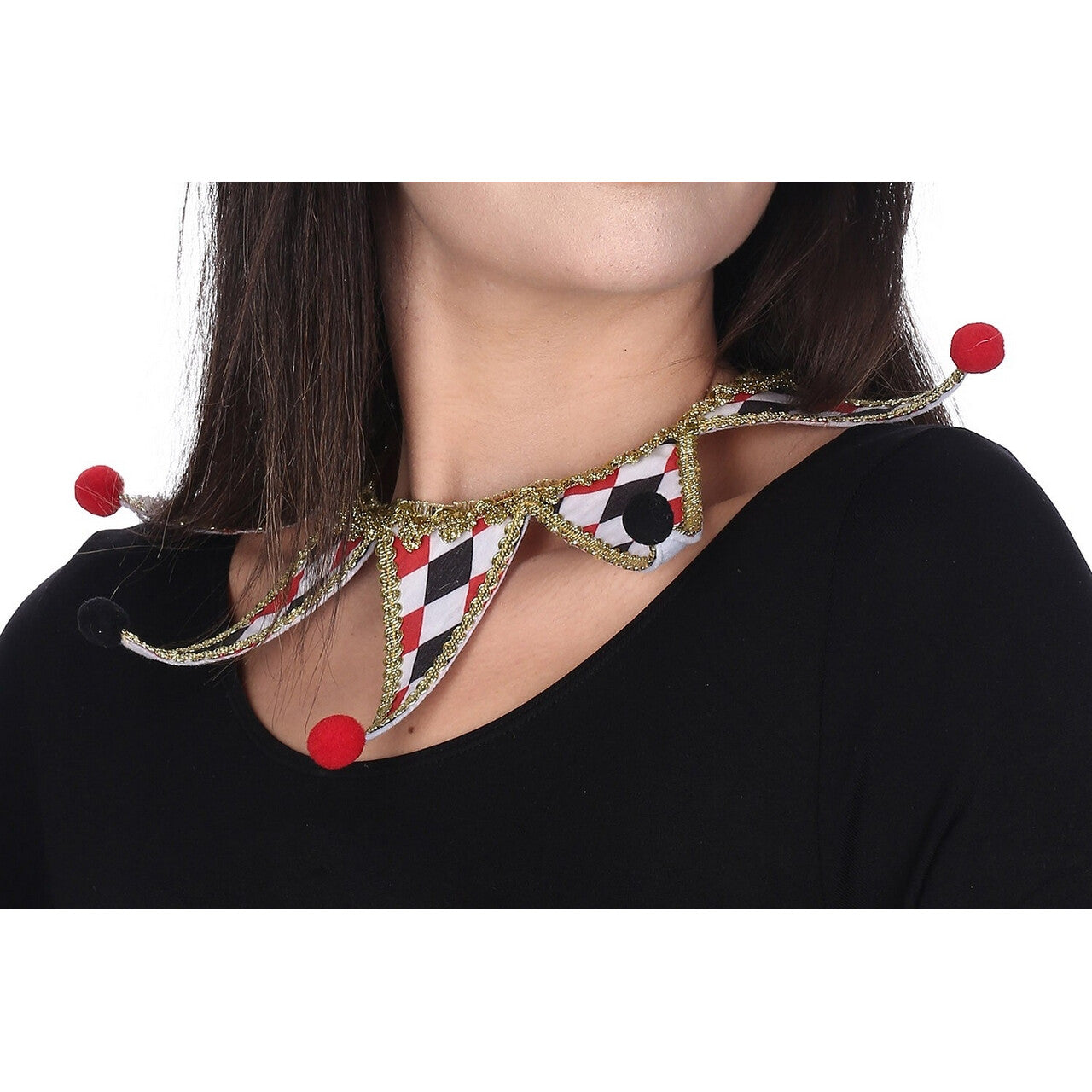 Op deze afbeelding zie je een Accessoires, van het merk Chaks. Gekke Harlekijn Kraag Choker