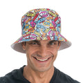 90er Jahre Bucket Hat Comic Stil
