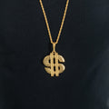 Goldene Dollarzeichen-Kette