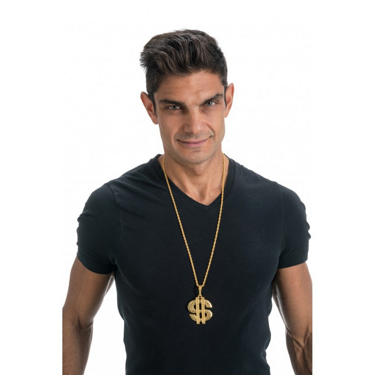 Op deze afbeelding zie je een Accessoires, van het merk Chaks. Ketting Goud Dollar Sign