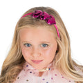 Haarreif Mit Paillettenherzen Rosa
