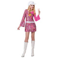 Moderne Rosa Hippie-Pippa Damenkostüm