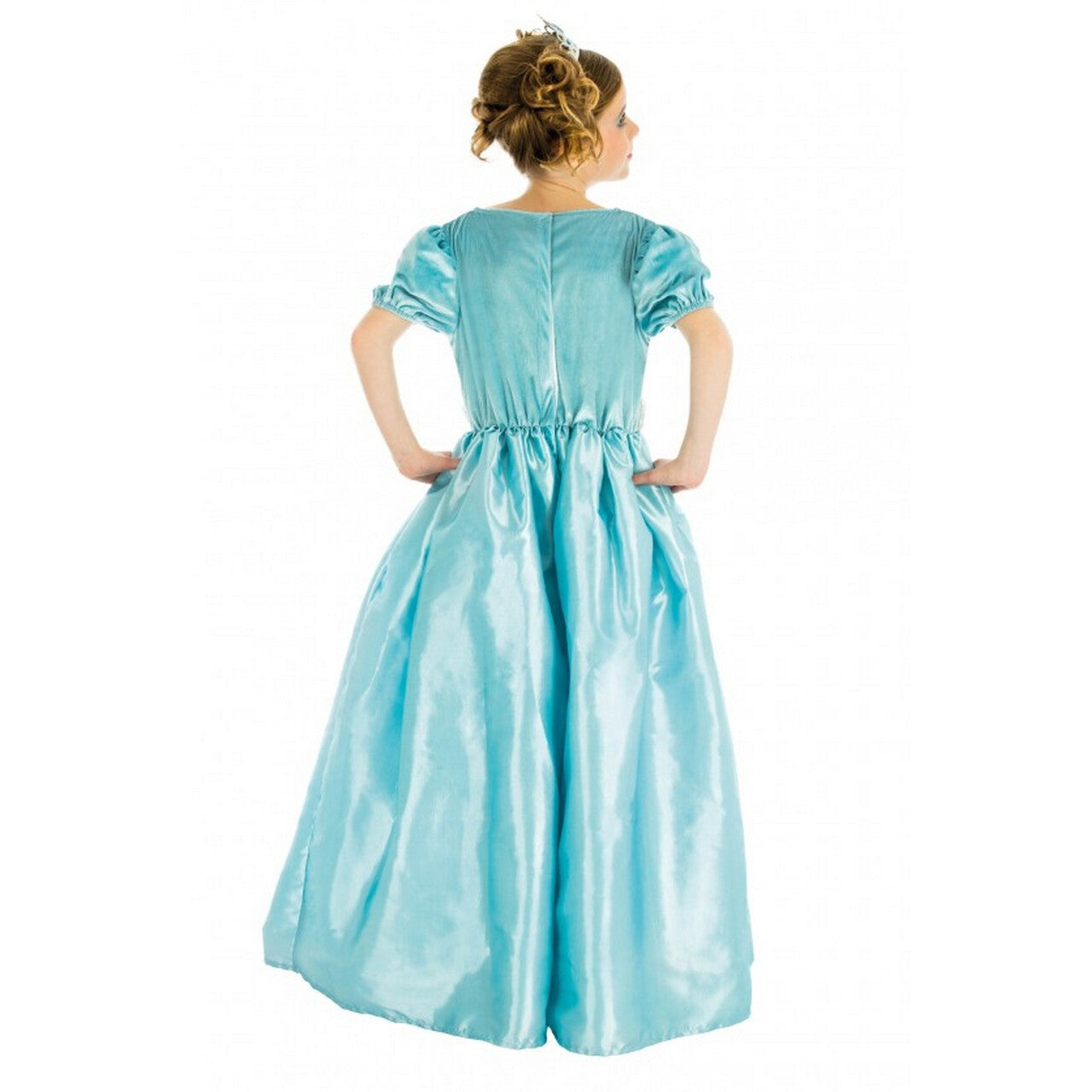 Op deze afbeelding zie je een Kostuums, van het merk Chaks. Blauwe Prinses Assepoester Meisje Kostuum