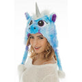 Blaue Einhornmütze