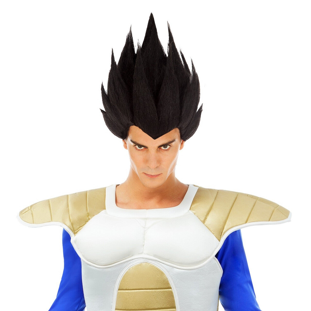 Op deze afbeelding zie je een Accessoires, van het merk Chaks. Vegeta Saiyan Pruik
