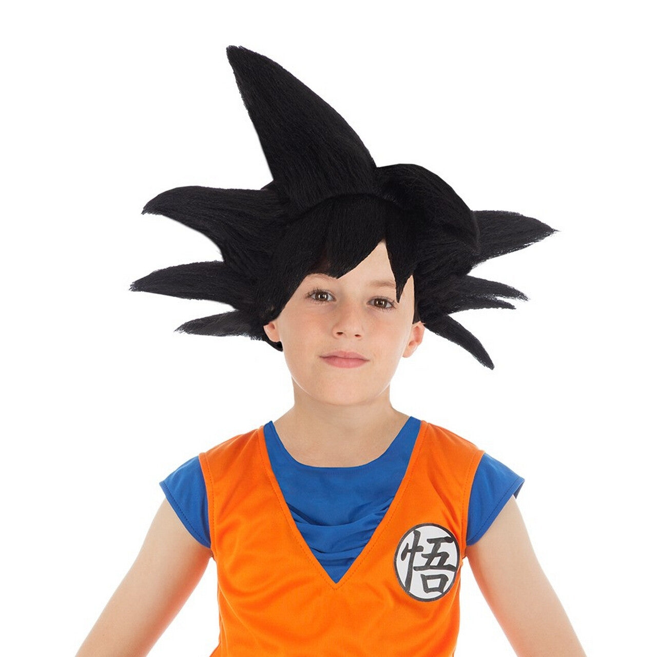 Op deze afbeelding zie je een Accessoires, van het merk Chaks. Goku Pruik Zwart Kind