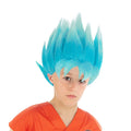 Goku Saiyan Perücke Blau für Kinder