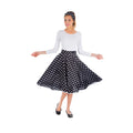 Rock n Roll Rosie Rock Und Stirnband Schwarz Damen
