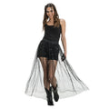 Schwarzer Maxi-Rock Sommerfestival Damen
